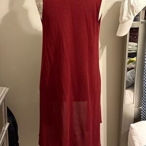 Joseph Burgundy Sleeveless  Sweater Vest